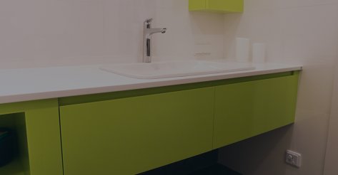 Шкафы из акрилового камня