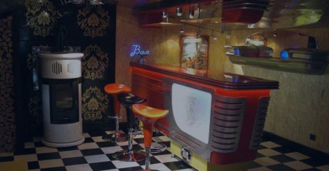 Барная стойка в стиле ретро